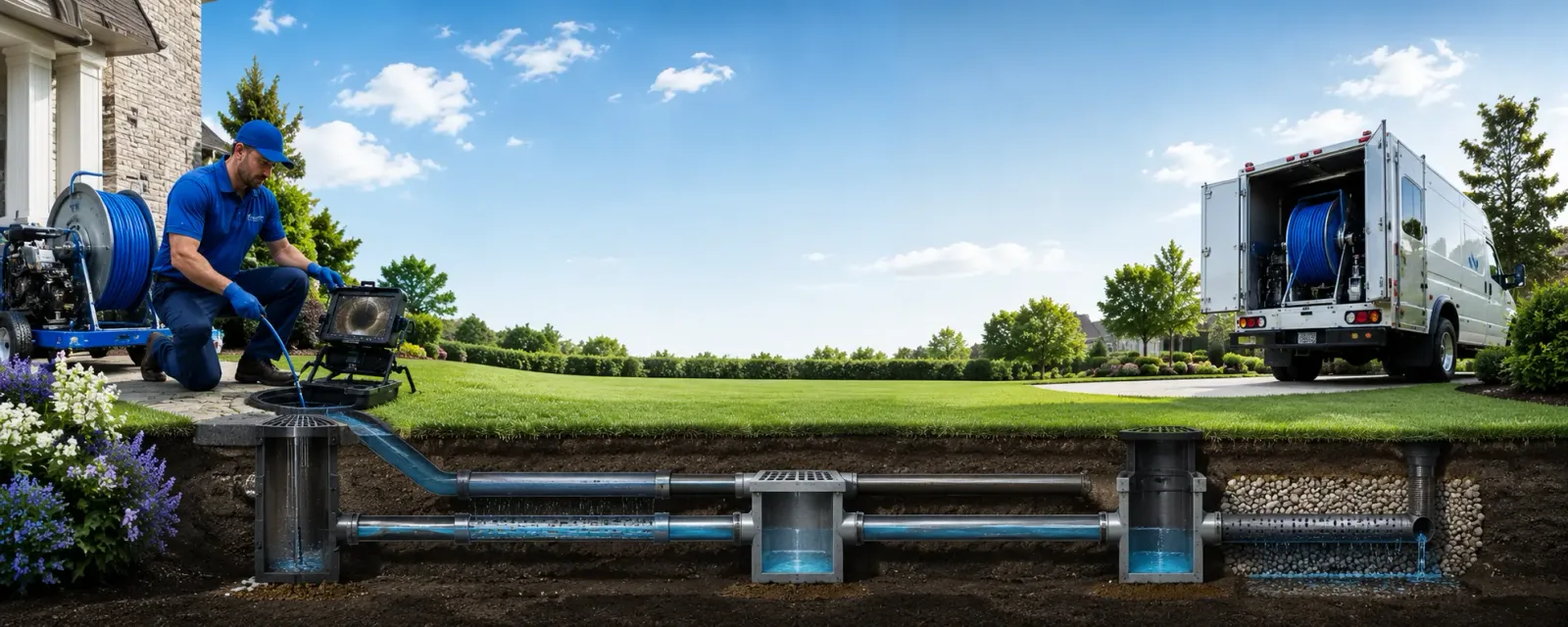 Outdoor drain cleaning information for Freeburn, KY